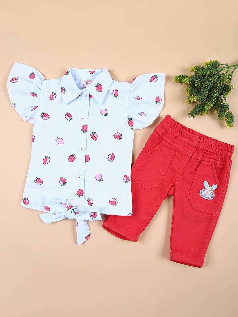 girs printed capri sets