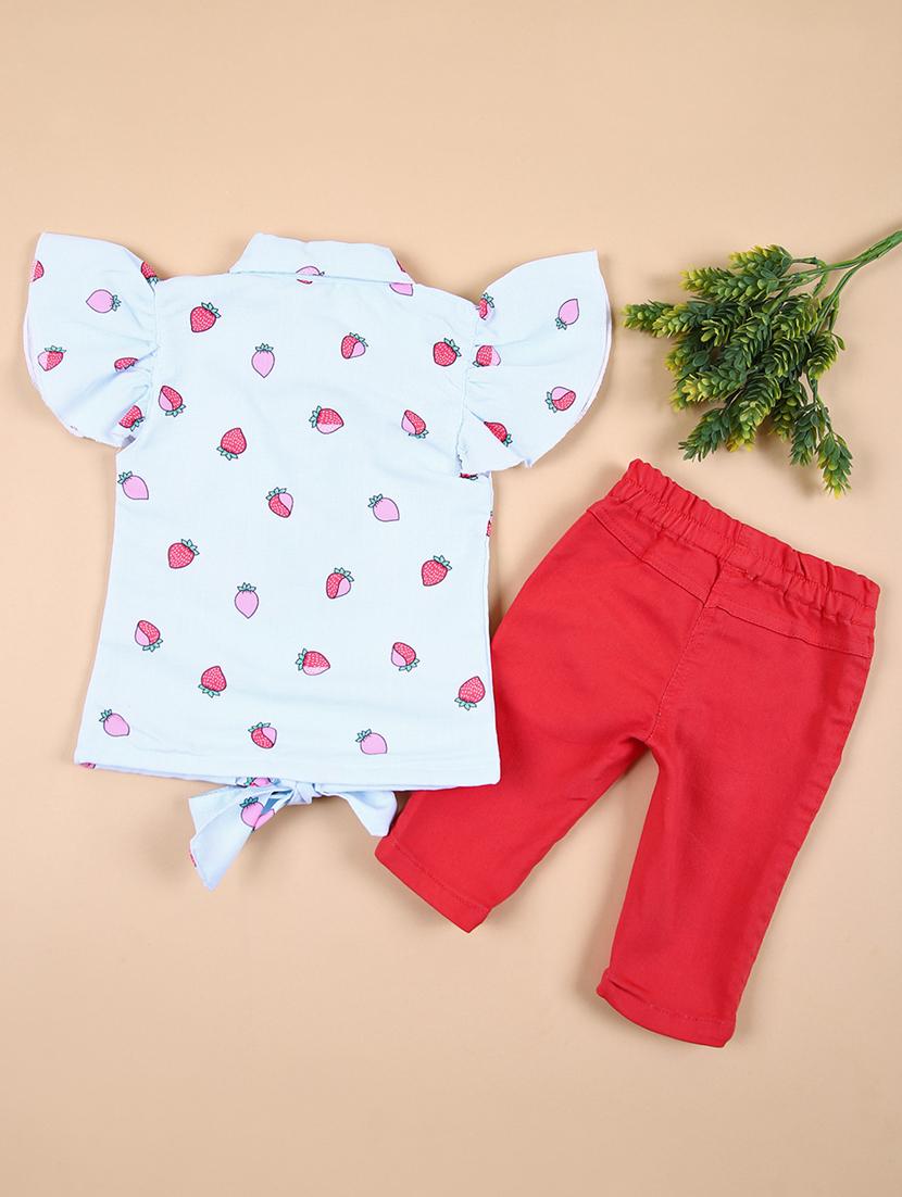 girs printed capri sets - 21325131 - Standard Image - 1