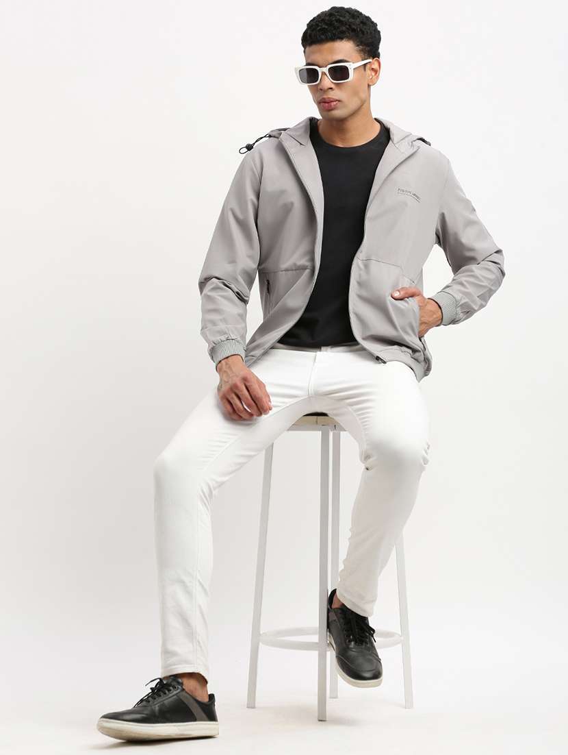 men solid long sleeve casual jacket - 21325451 -  Standard Image - 4