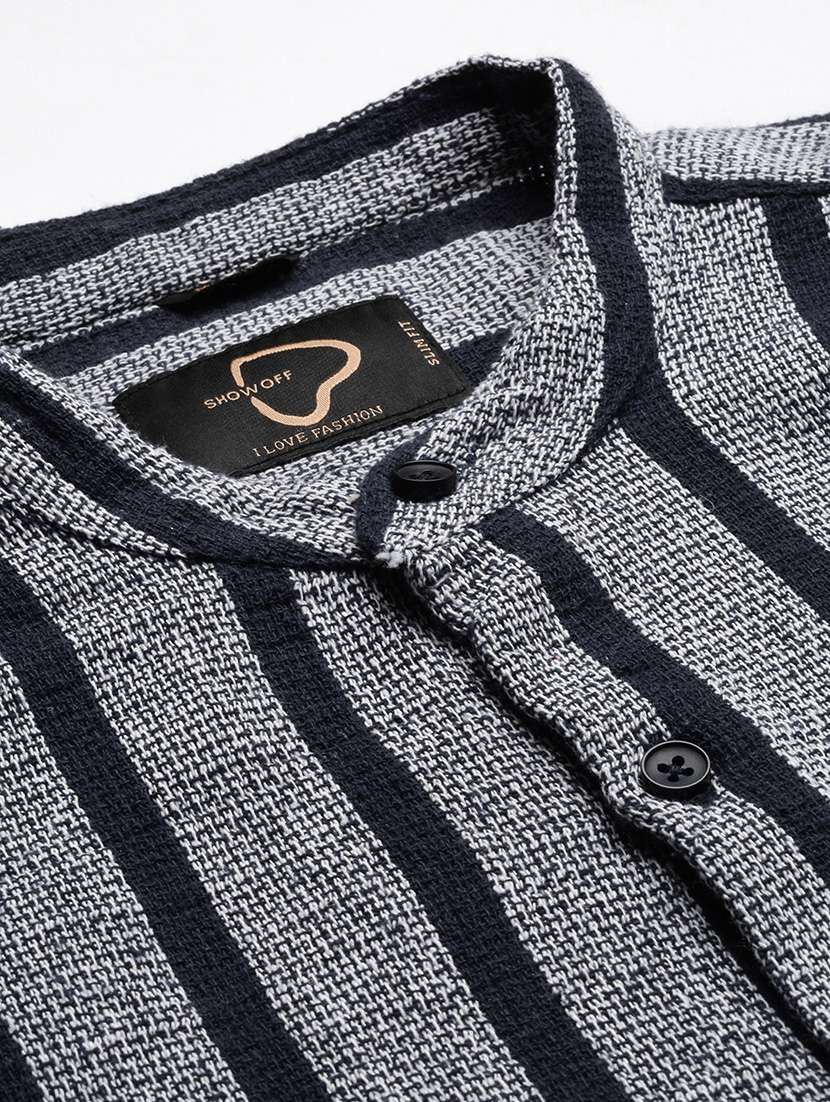 men striped cotton casual shirt - 21325473 - Standard Image - 6