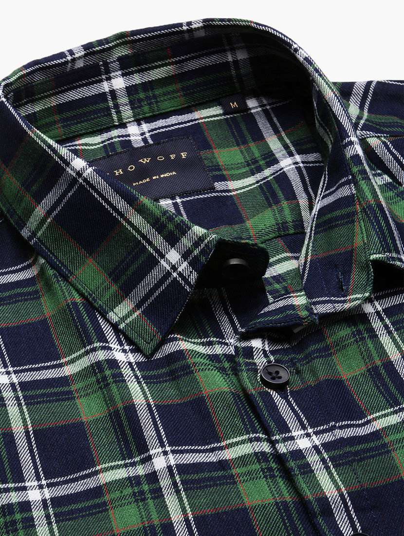 men checkered cotton casual shirt - 21325482 - Standard Image - 6