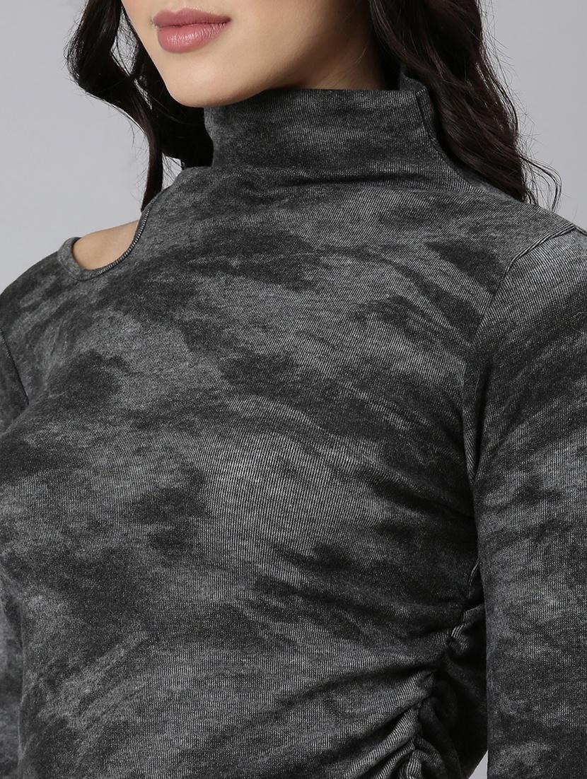 women grey acrylic regular top - 21325601 - Standard Image - 6