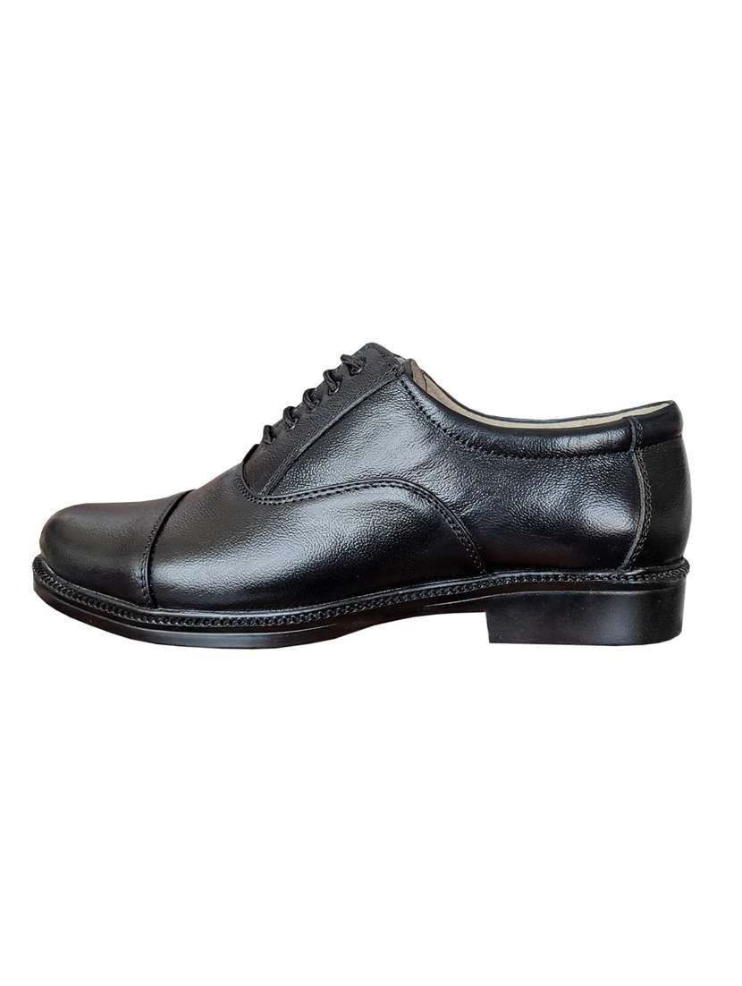 black leather laceup formal shoes - 21325629 -  Standard Image - 1