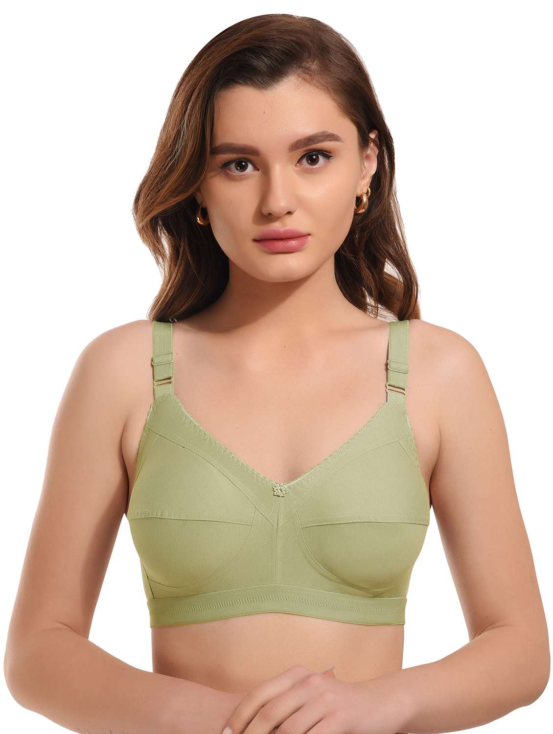 ai aqua cotton blend minimizer bra