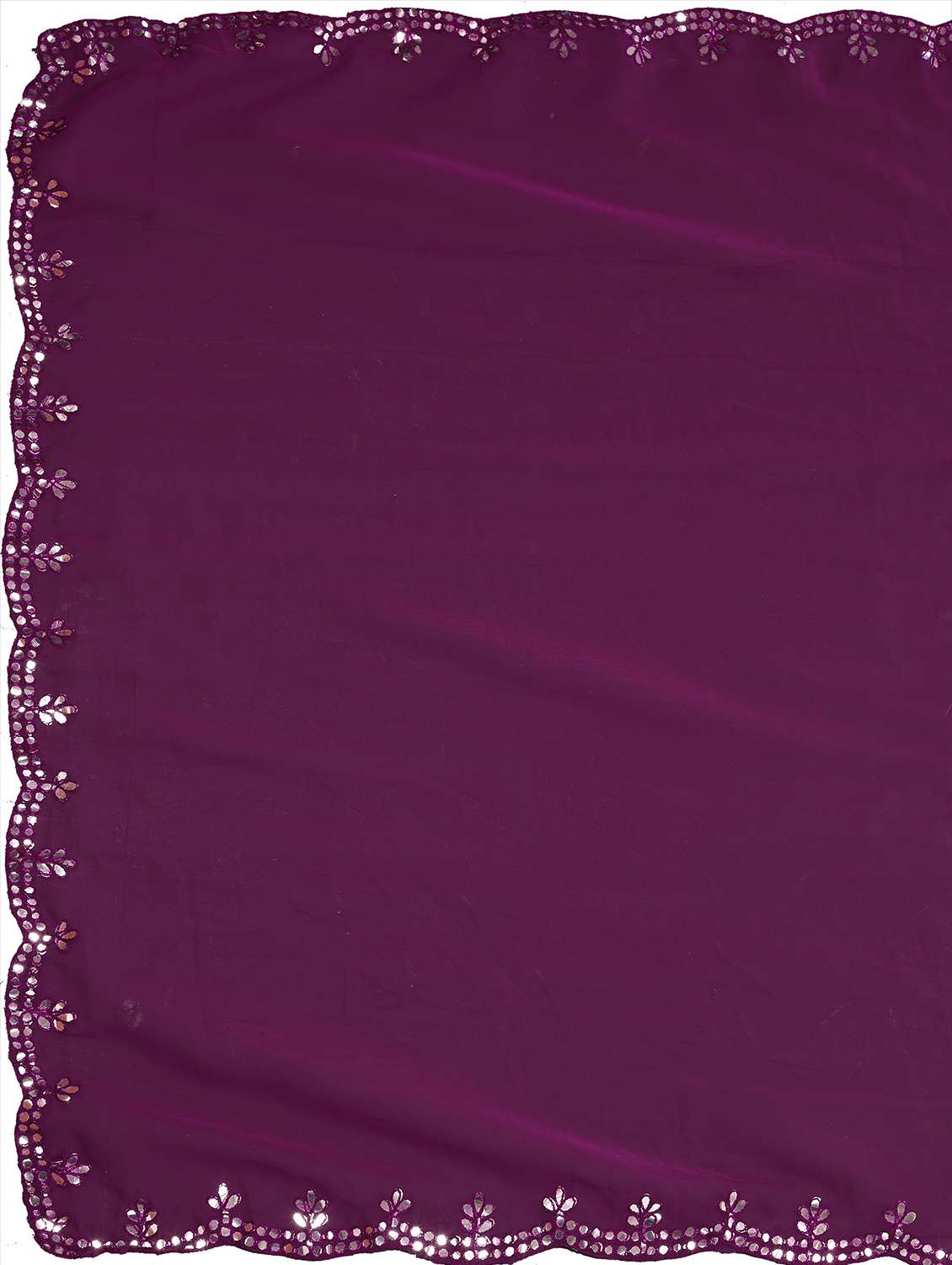 women solid with work saree with blouse - 21326030 -  Standard Image - 4