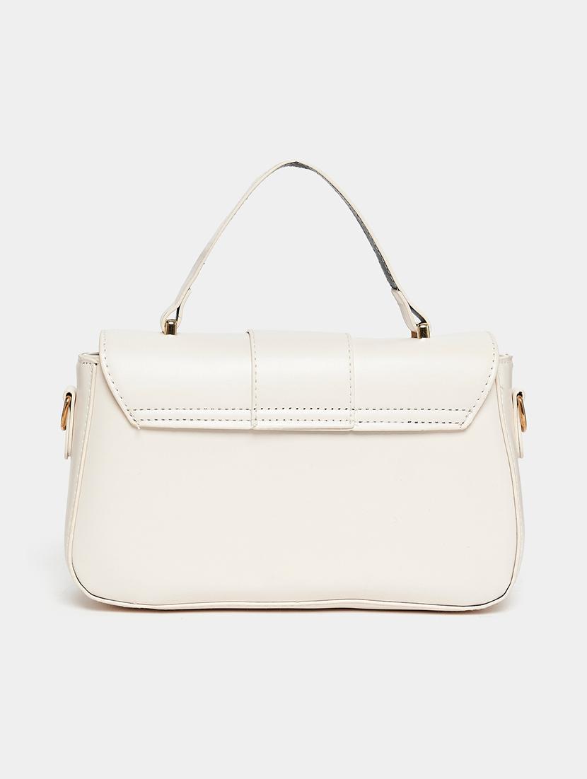 women white solid handbag - 21326039 - Standard Image - 1