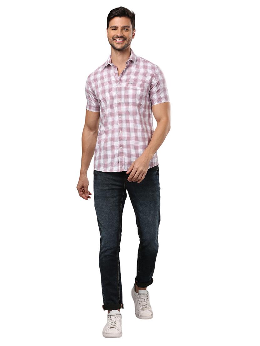 men white cotton casual shirt - 21326805 - Standard Image - 4