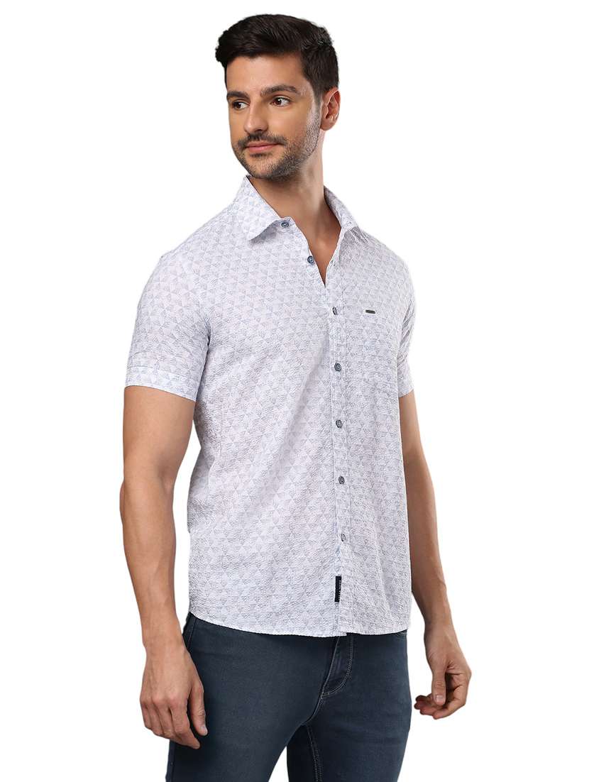 men white cotton casual shirt - 21326806 -  Standard Image - 1