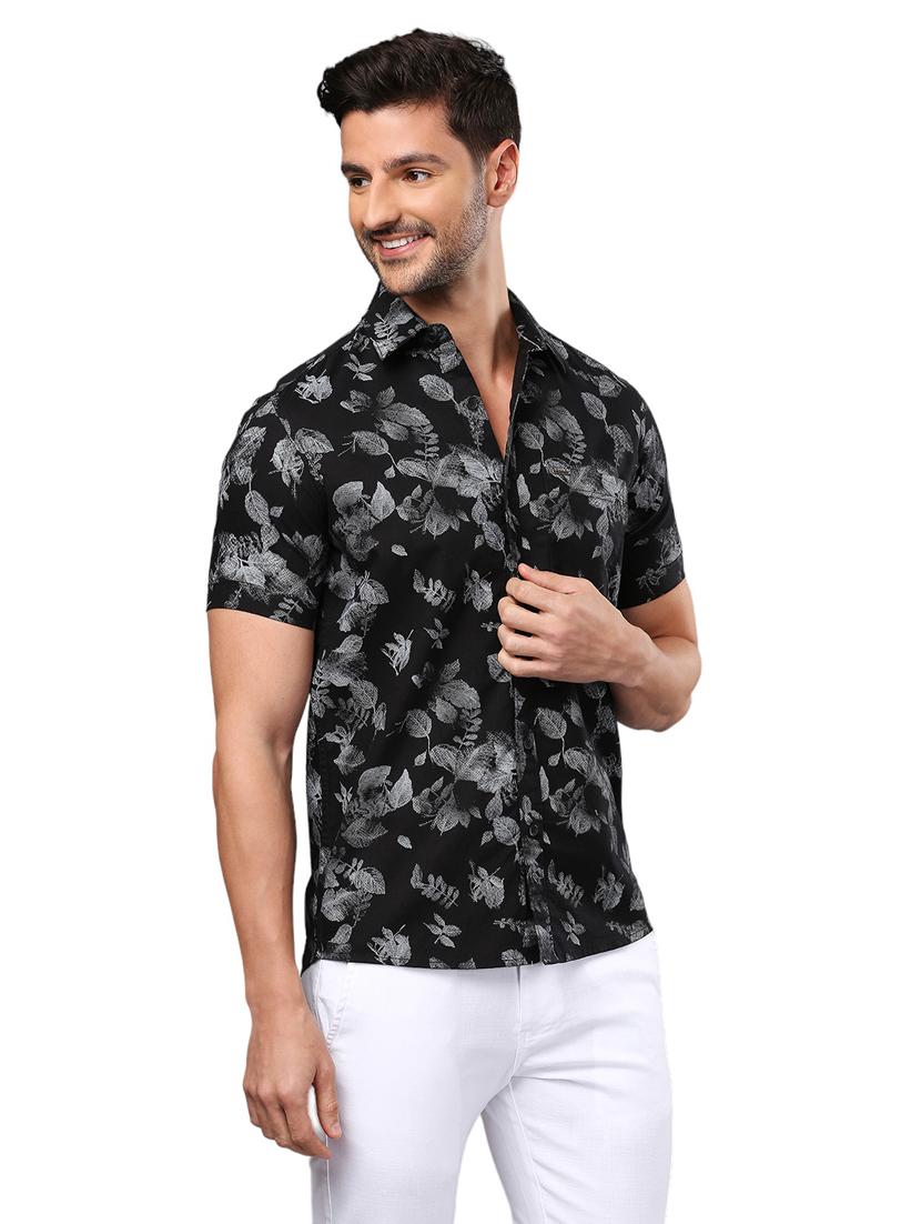 men black cotton casual shirt - 21326810 -  Standard Image - 1