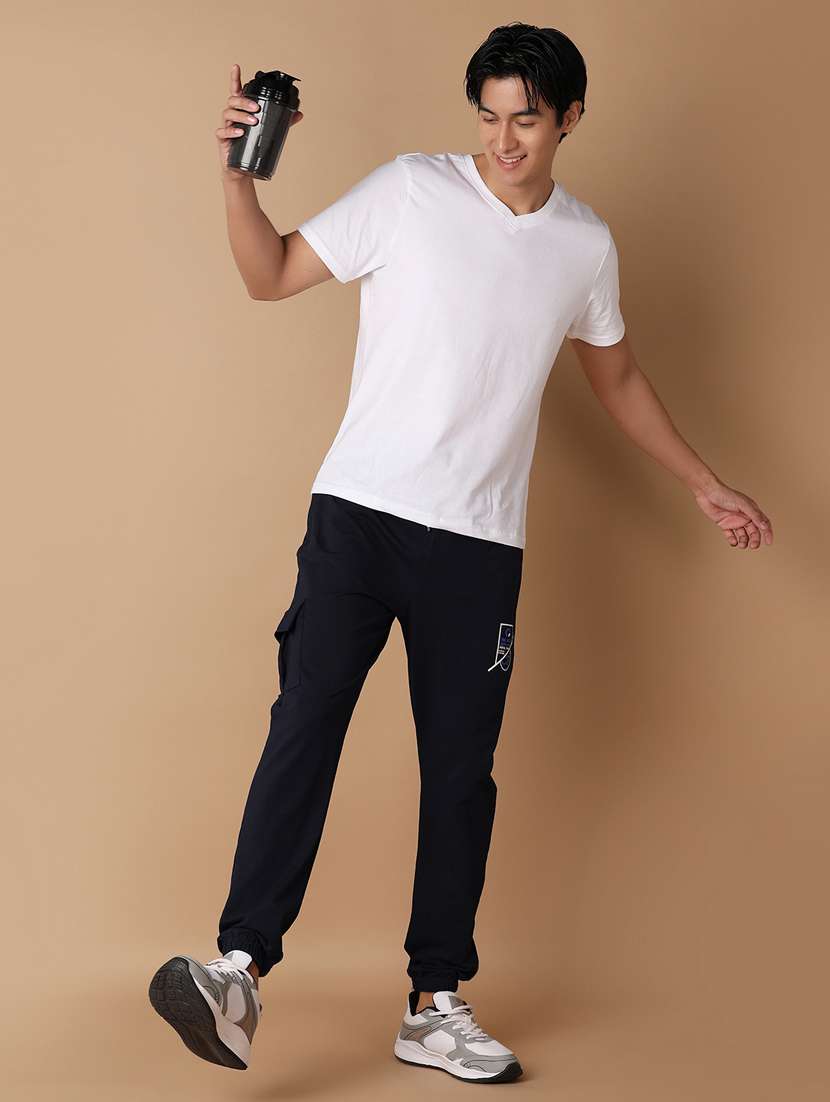 men solid mid rise full length jogger - 21328573 -  Standard Image - 4