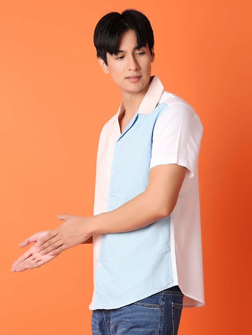 men white cotton casual shirt - 21328587 -  Standard Image - 1