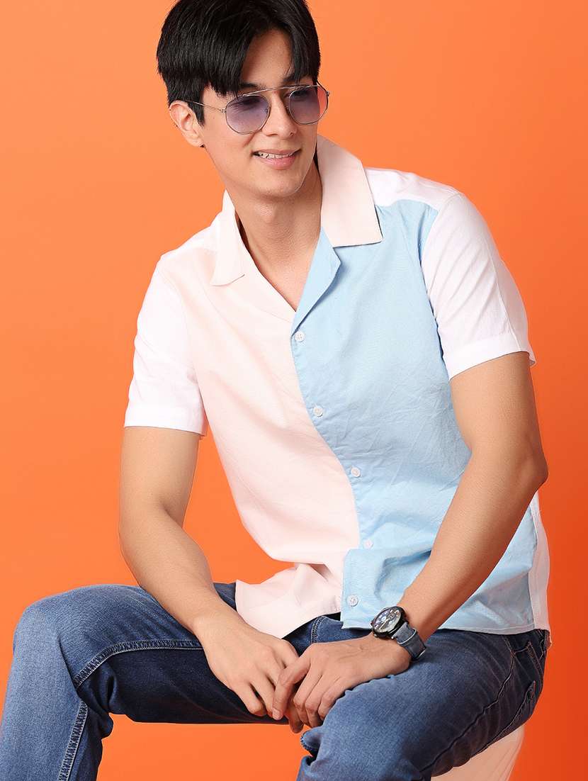 men white cotton casual shirt - 21328587 -  Standard Image - 4