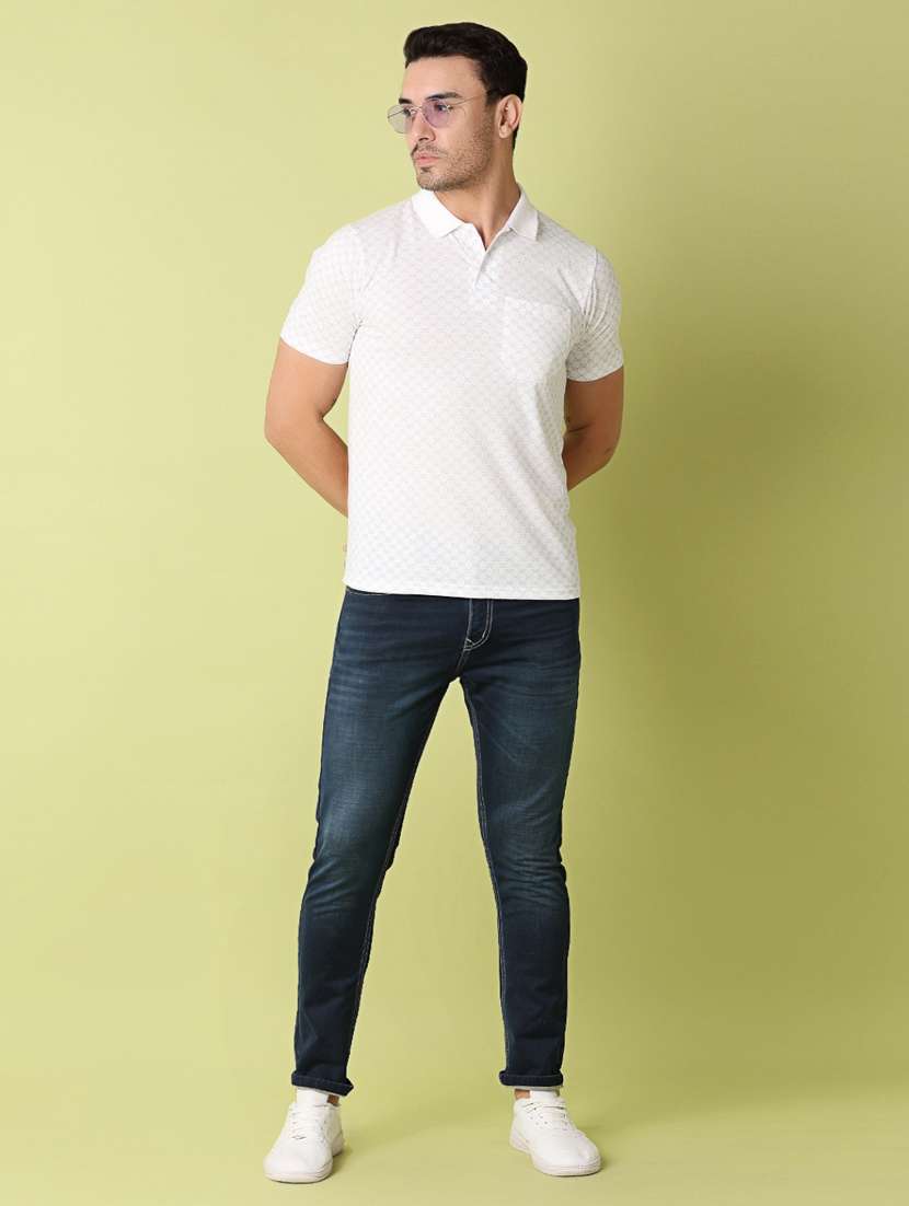 men mid rise plain jeans - 21328616 -  Standard Image - 4