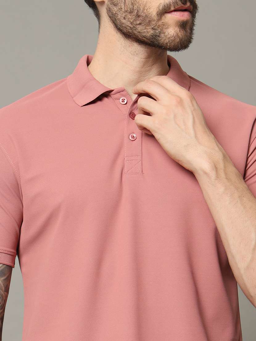 men solid polo t-shirt - 21331169 -  Standard Image - 4