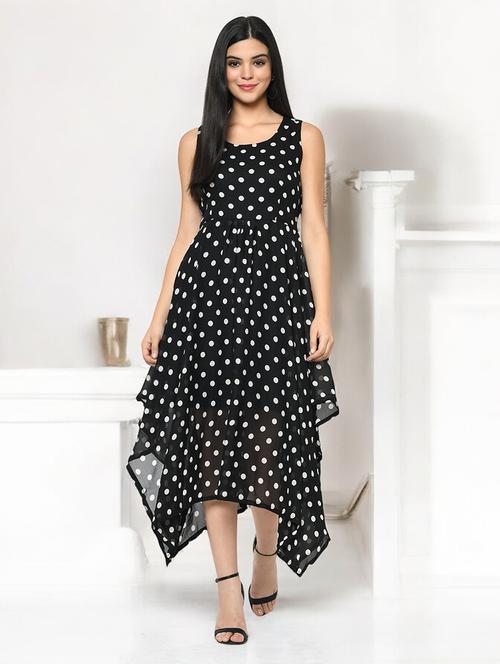 women sleeveless asymmetric dress - 21331361 - Standard Image - 0