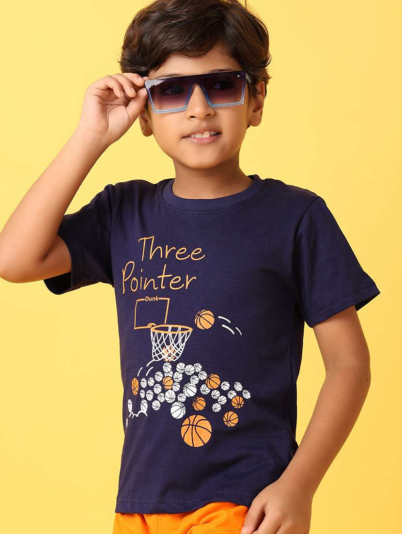 boys printed cotton shorts  twin set - 21331462 -  Standard Image - 4