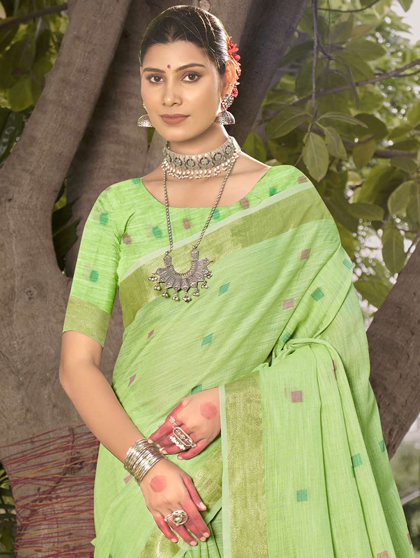 women self design handloom saree with blouse - 21331711 -  Standard Image - 1