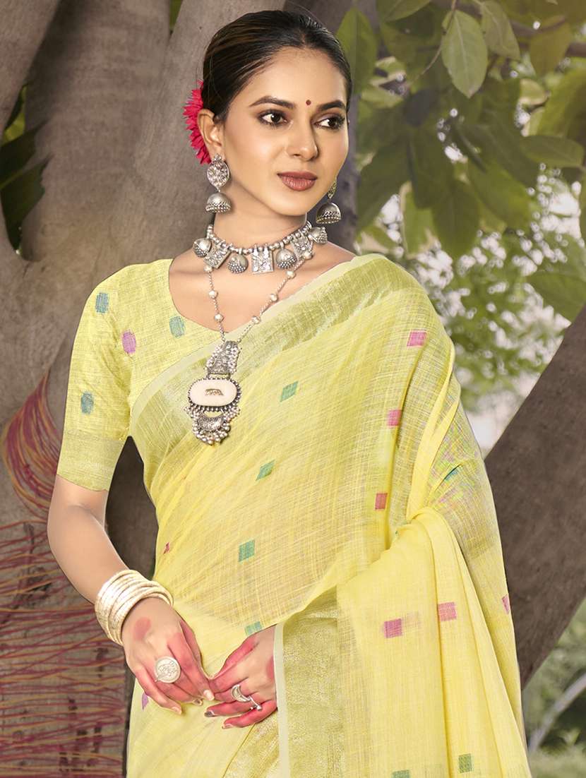 women self design handloom saree with blouse - 21331712 -  Standard Image - 1