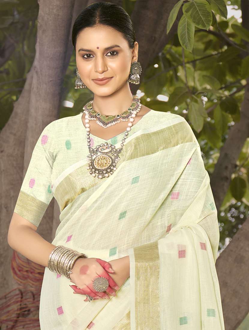 women self design handloom saree with blouse - 21331715 -  Standard Image - 1