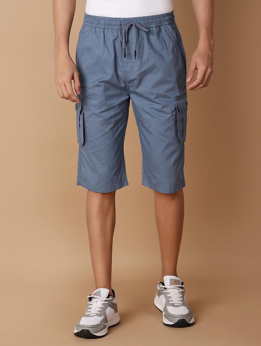 men mid-rise solid three fourth - 21332019 -  Zoom Image - 0