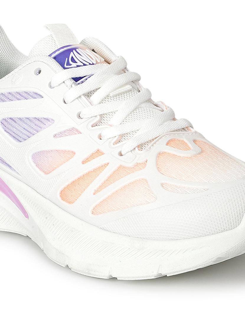 purple lace-up sports shoes - 21333248 - Standard Image - 4