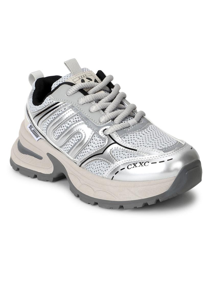 grey lace-up sports shoes - 21333253 -  Standard Image - 1