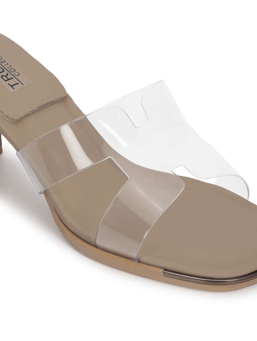 beige slip on sandal - 21333274 -  Standard Image - 4
