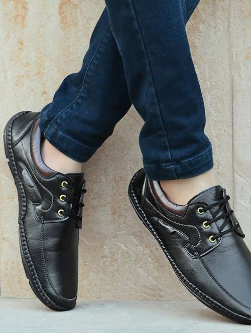black lace-up shoes - 21333295 - Standard Image - 0