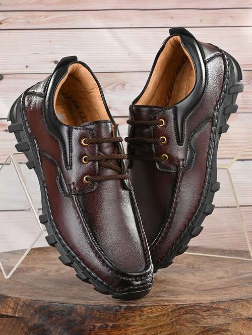 brown lace-up shoes - 21333296 -  Standard Image - 0
