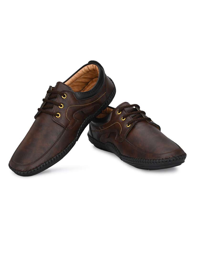 Brown Lace Up Casual Shoes