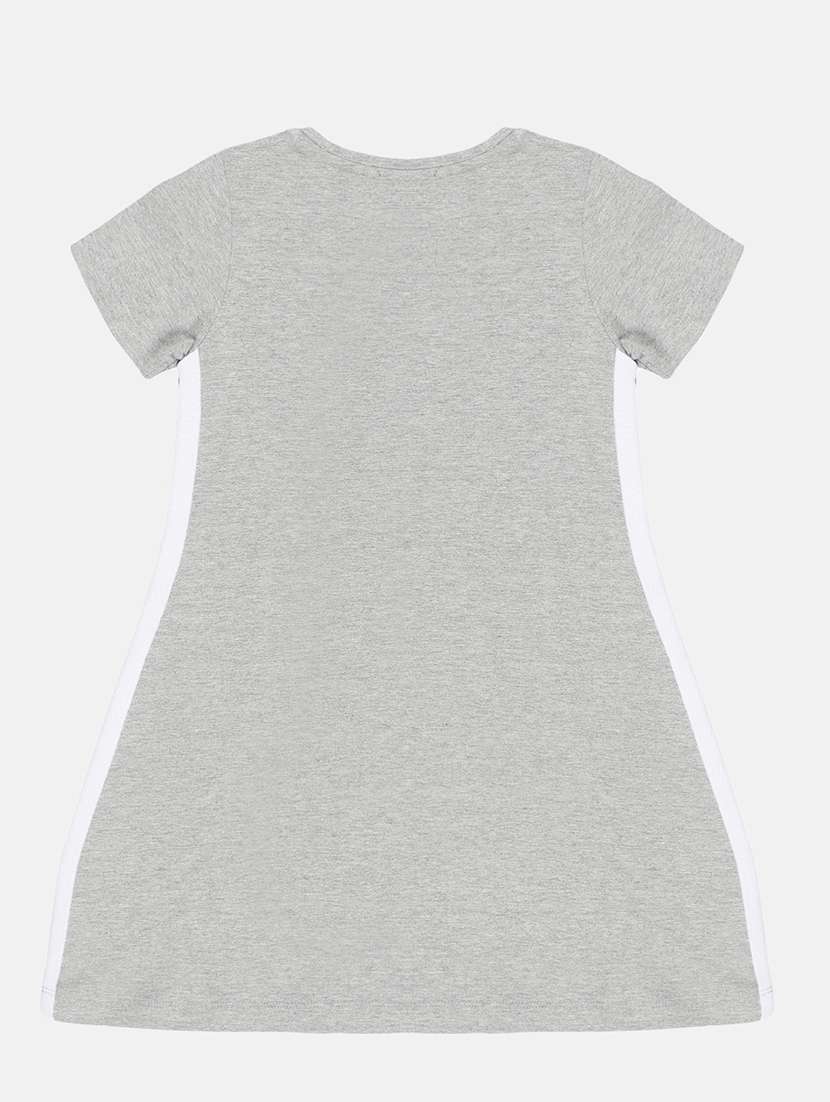 kids grey cotton frock - 21333551 -  Standard Image - 1