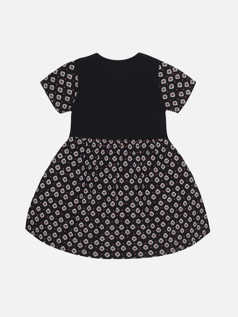girls black cotton frock - 21333553 -  Standard Image - 4