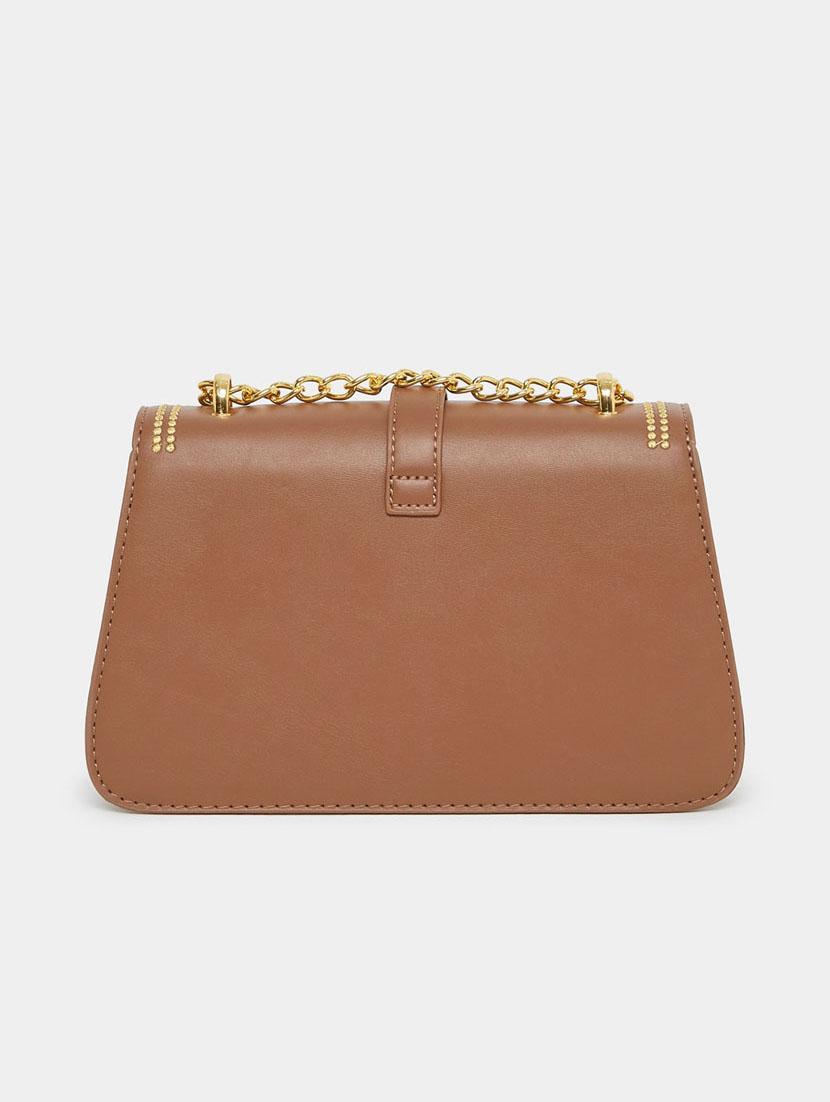 brown leatherette (pu) sling bag - 21334339 - Standard Image - 1