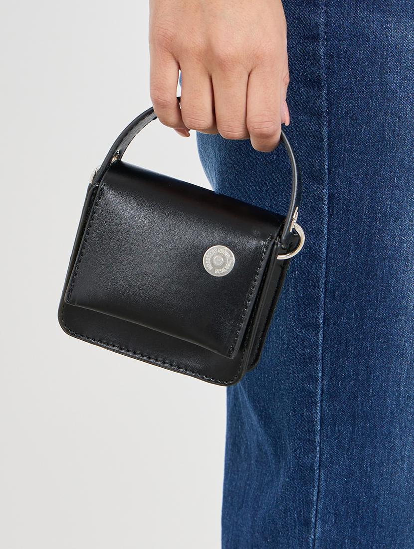 women black leatherette handbag - 21334342 - Standard Image - 6