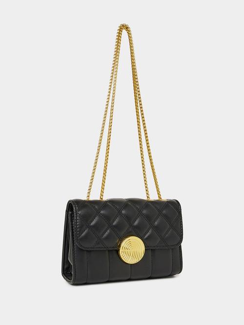 women black leatherette handbag - 21334345 -  Standard Image - 0