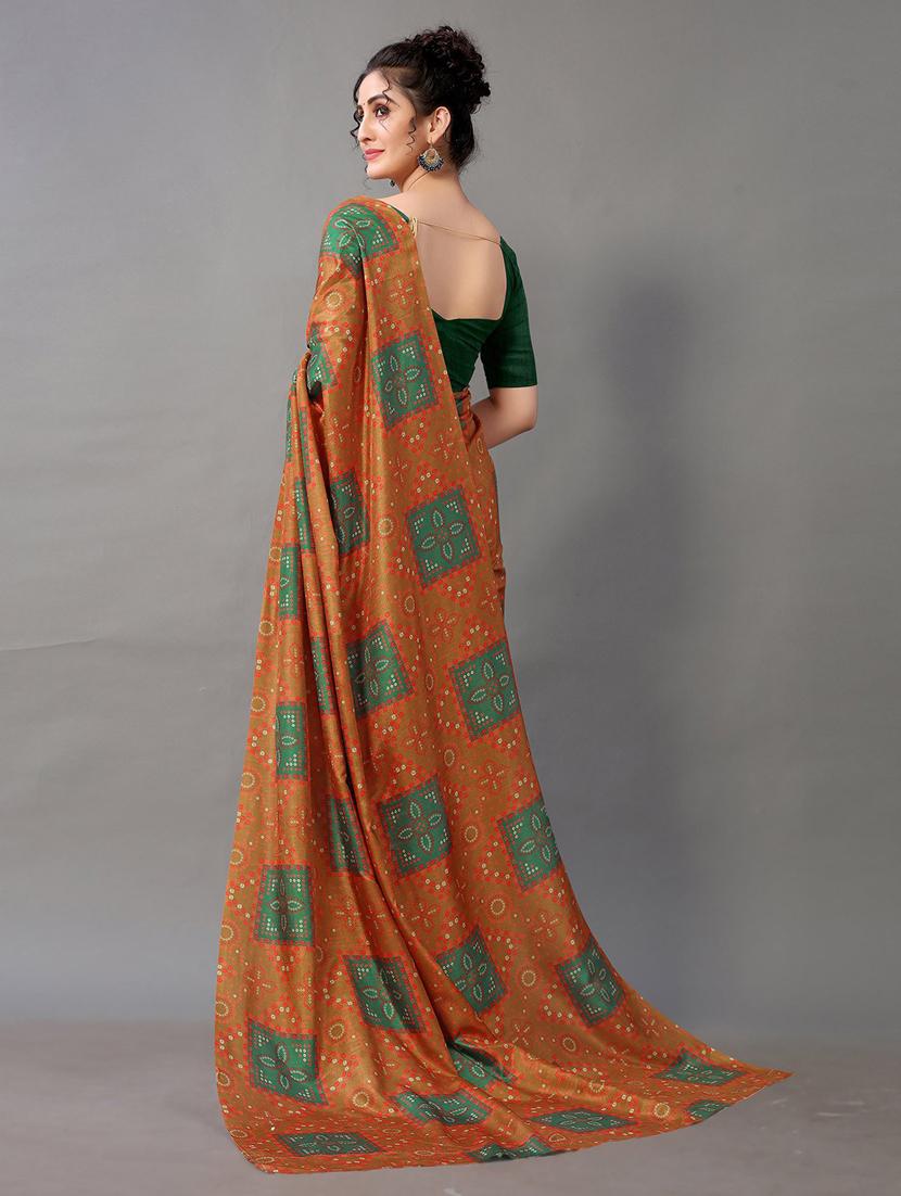 women printed saree with blouse - 21336767 - Standard Image - 1