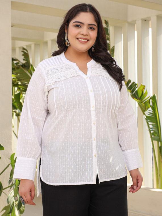 women solid mandrain neck tunic - 21337672 -  Standard Image - 1