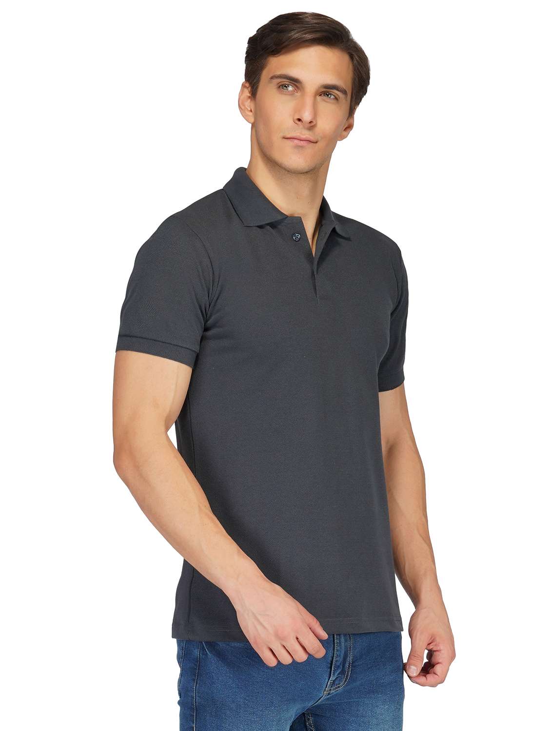 men solid polo t-shirt - 21338031 -  Standard Image - 1