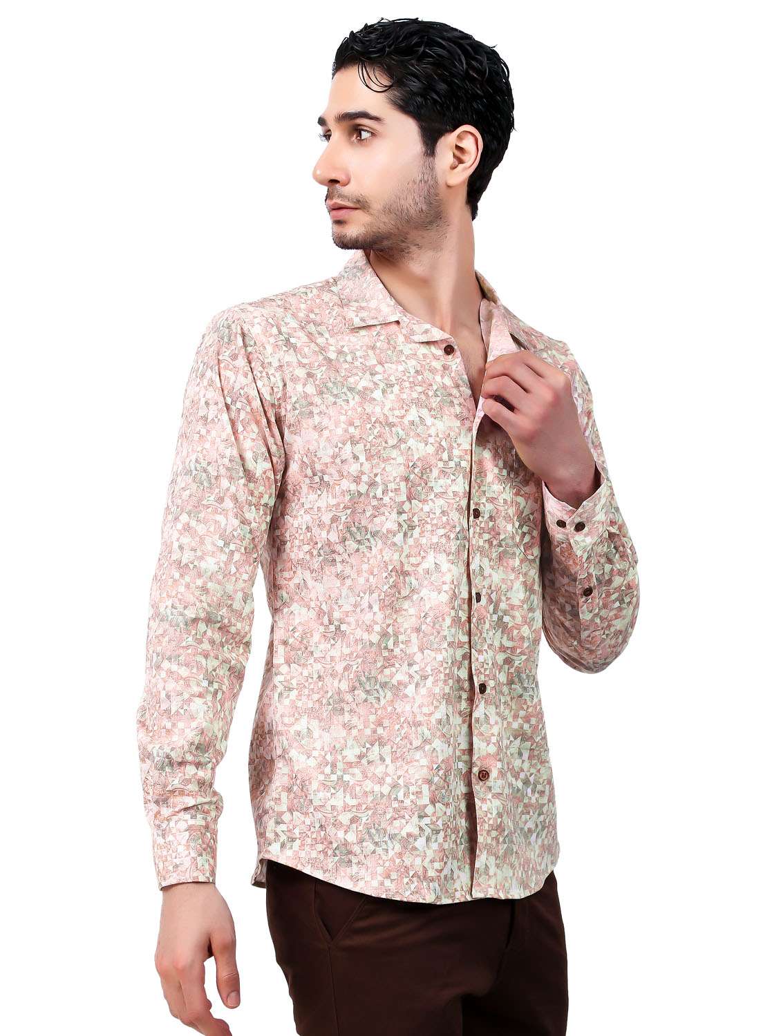 pink printed casual shirt - 21338064 -  Standard Image - 1
