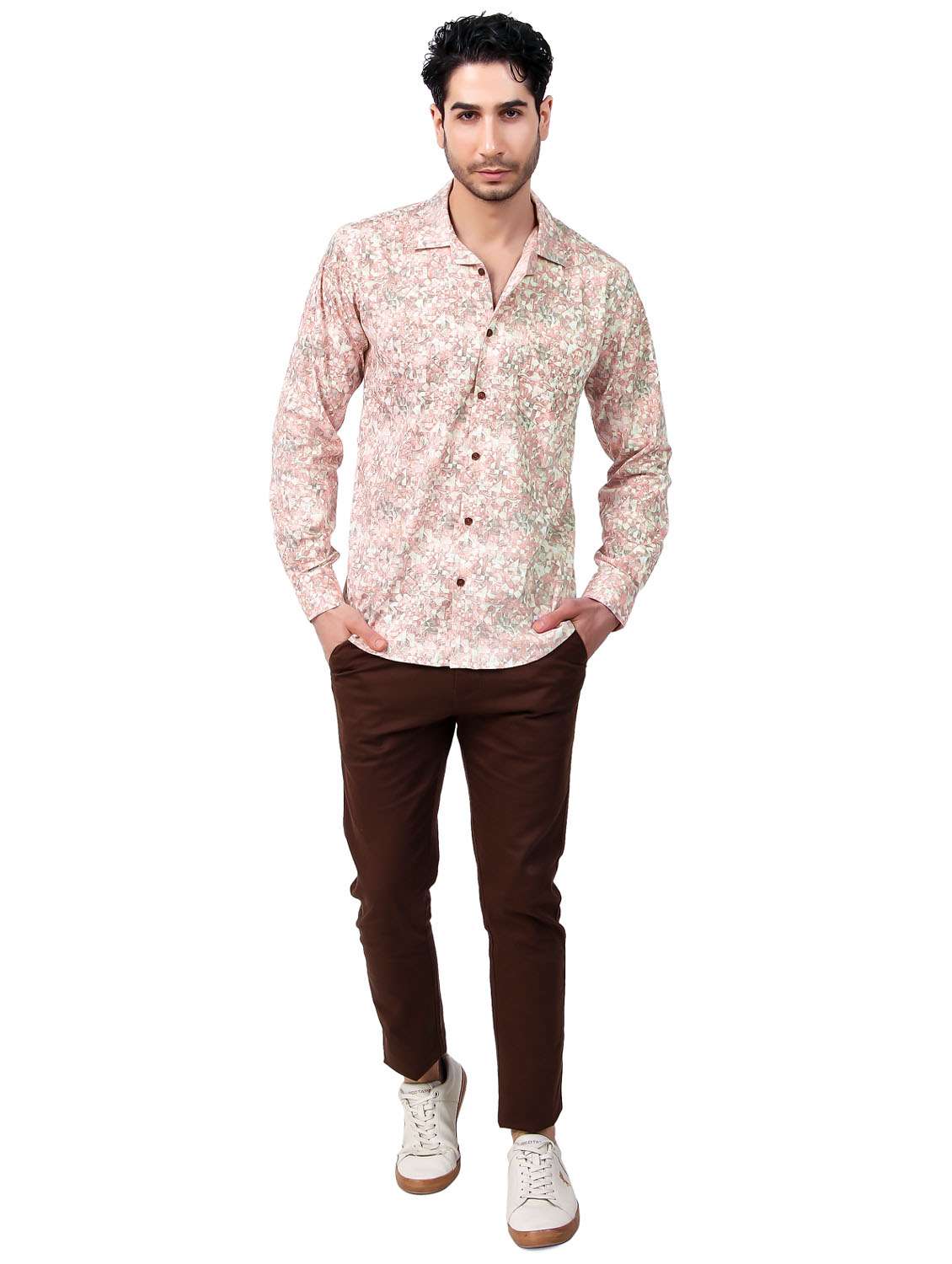 pink printed casual shirt - 21338064 -  Standard Image - 4