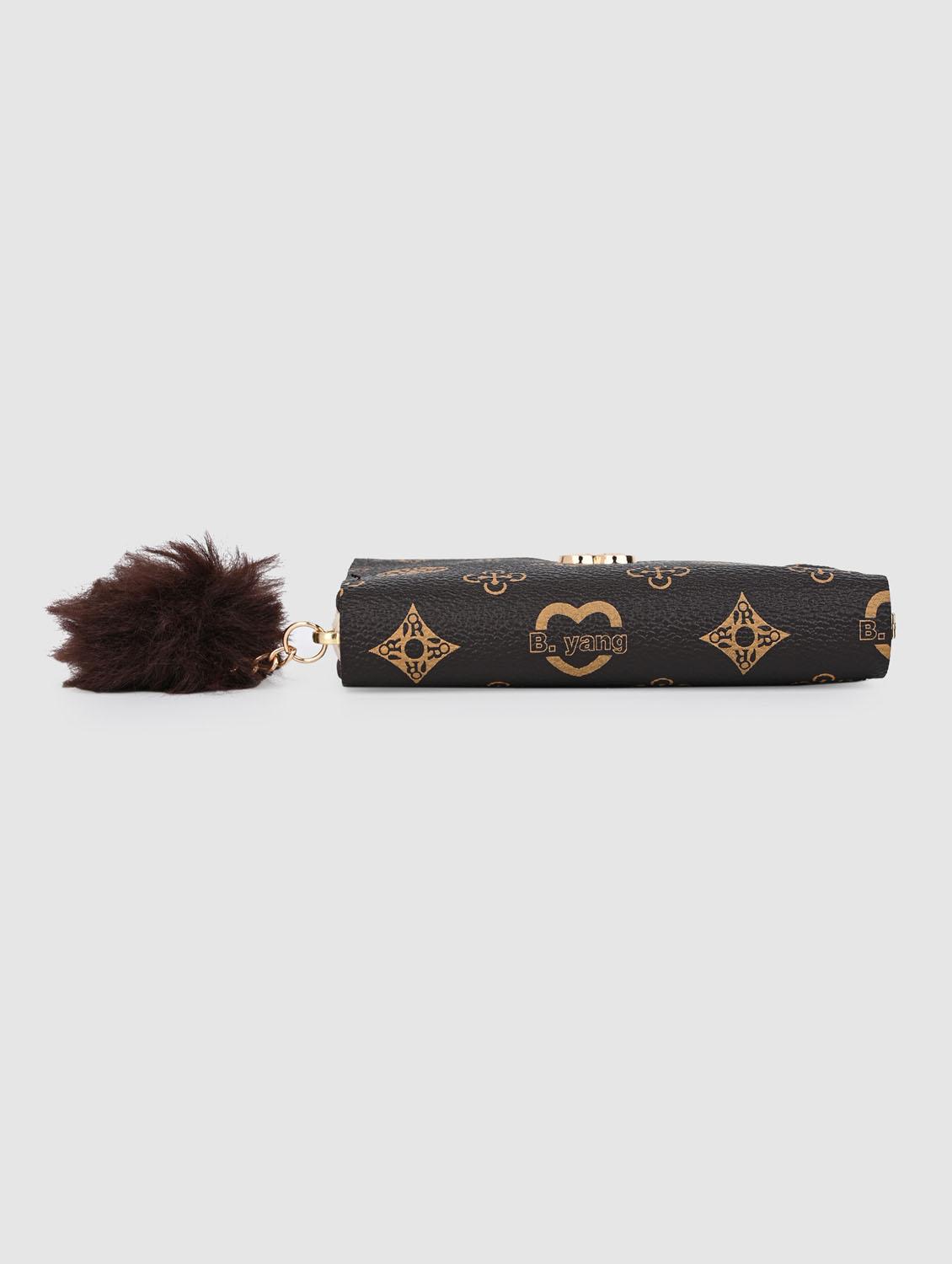 brown printed leatherette wallet - 21338092 - Standard Image - 4