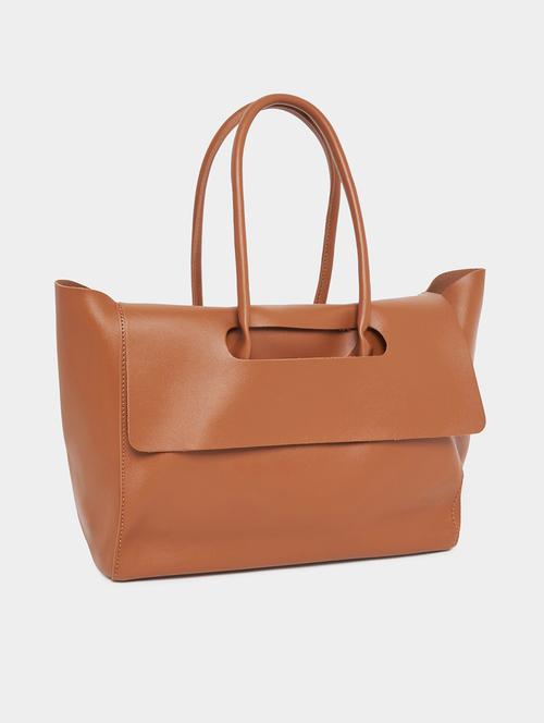 women brown polyester regular tote bag - 21338093 -  Standard Image - 0