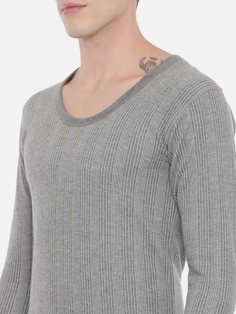 men pack of 2 self design thermal tops - 21338146 -  Standard Image - 6