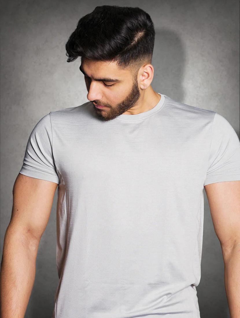 men plain round neck t-shirt - 21338259 - Zoom Image - 0