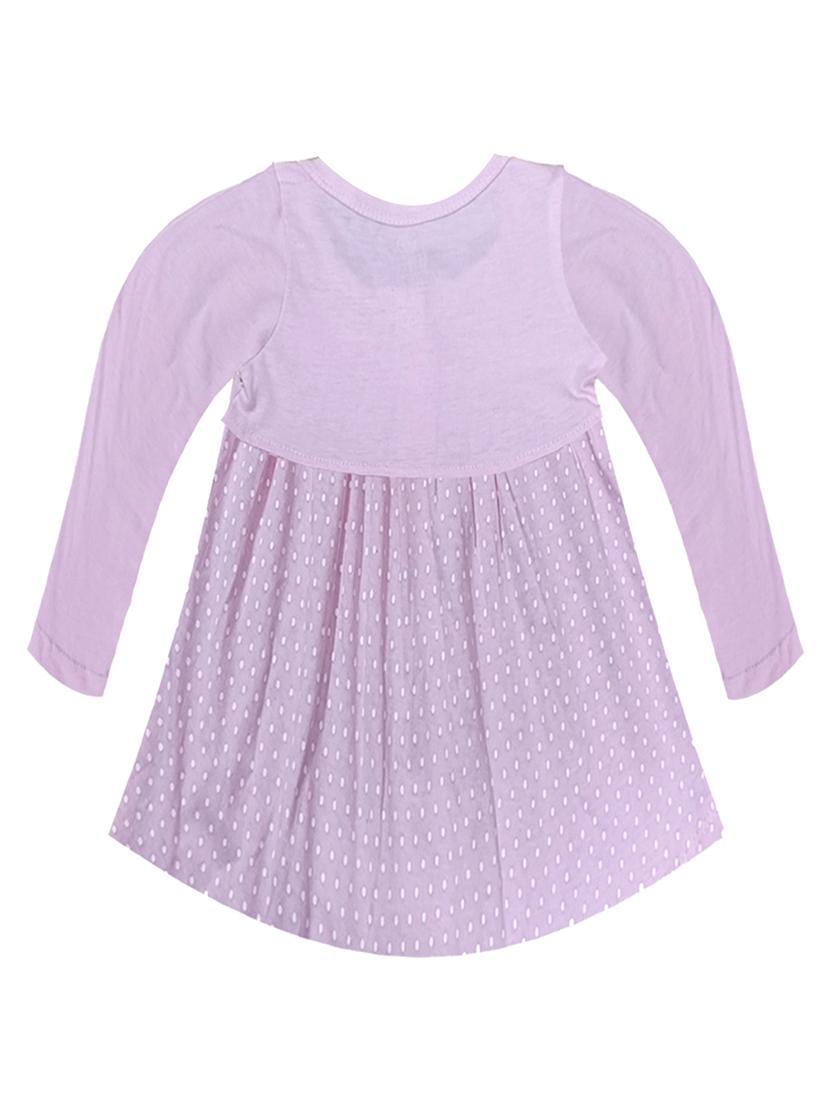 kids lavender cotton blend frock - 21338273 -  Standard Image - 1
