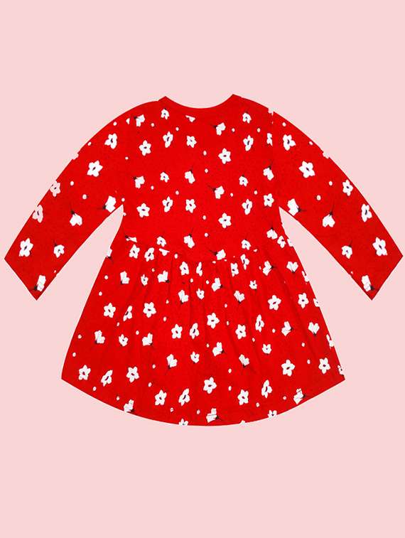 girls printed cotton frock - 21338275 -  Standard Image - 1