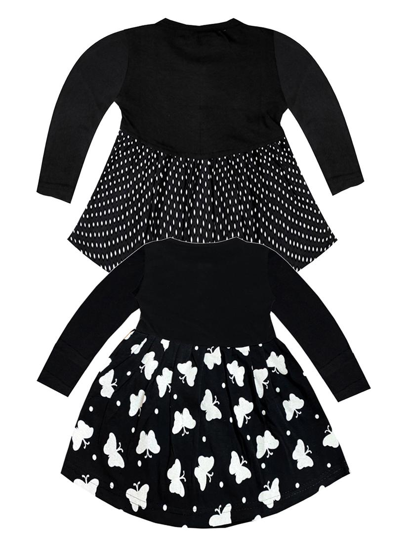 girls multicolored set of 2 printed frock - 21338289 - Standard Image - 1