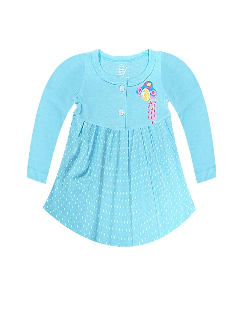 pack of 3 printed cotton blend frock - 21338367 -  Standard Image - 4