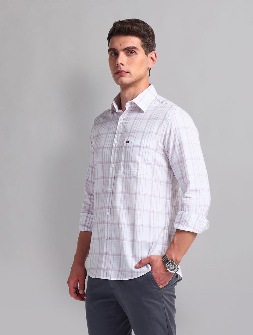 men white regular fit collared casual shirt - 21338414 - Zoom Image - 0