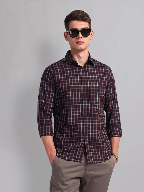 men checkered cotton casual shirt - 21338415 -  Standard Image - 0